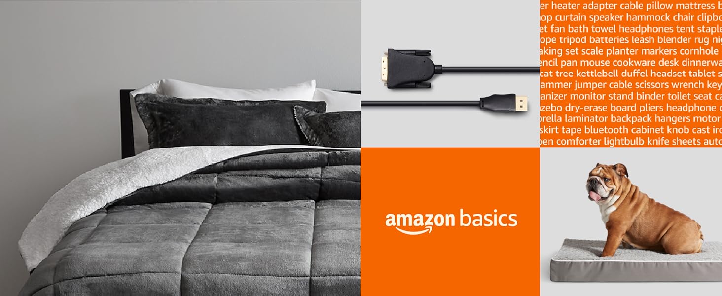 Amazon Basics 10-Piece Stainless Steel Cocktail Shaker Bar Tool Set with Bamboo Stand Holder, Home Bar Drink Mixing Accessories, Housewarming Gift