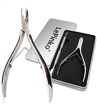 LePinko Professional Cuticle Trimmer kit, Super Sharp Dead Skin Clipper, Labor-saving Cuticula Remover for Fingernail Toenail, Manicure Pedicure Tool for Women Men, Home Salon Use, 7mm Jaw