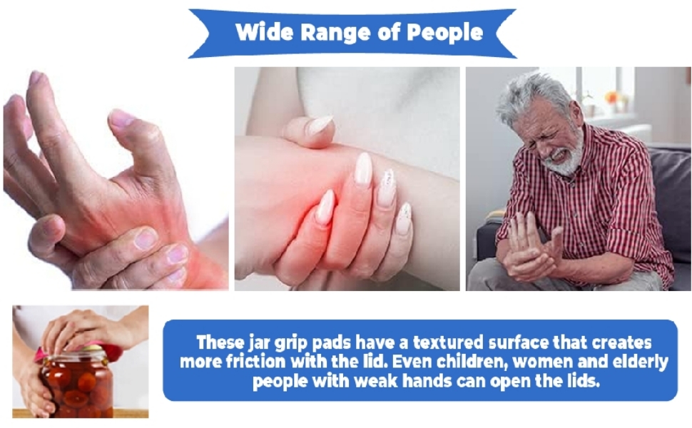 Jar Gripper Multi Purpose Reusable Rubber Gripper Jar Opener Gripper Rubber Jar Multi Purpose Bottle Lid Openers Fit for Most Bottles Set of 3