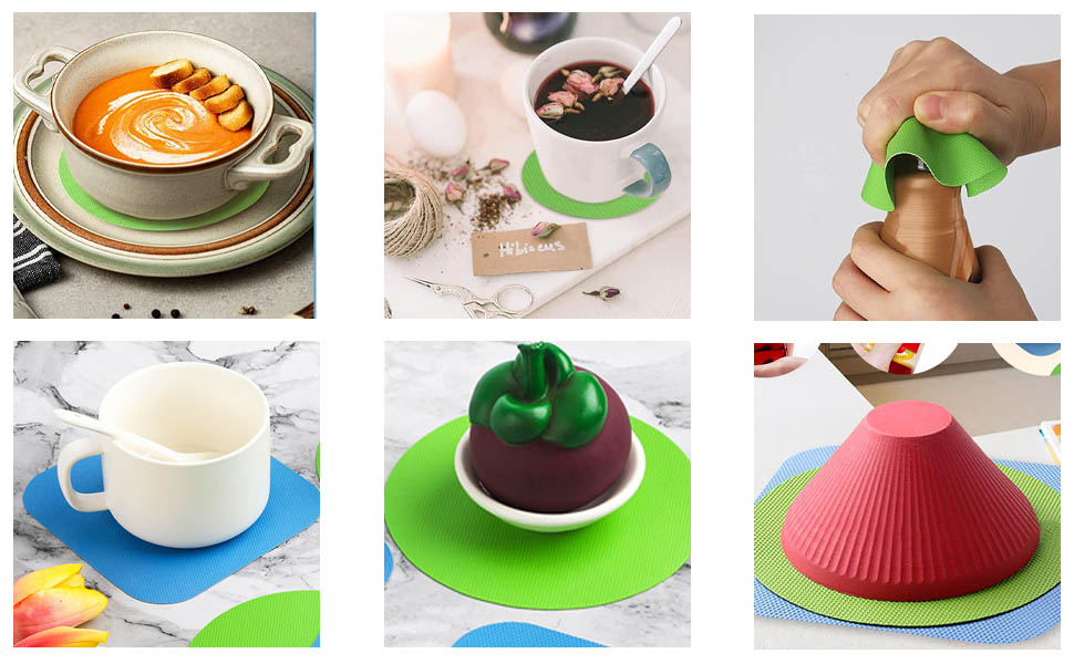 Jar Gripper Multi Purpose Reusable Rubber Gripper Jar Opener Gripper Rubber Jar Multi Purpose Bottle Lid Openers Fit for Most Bottles Set of 3