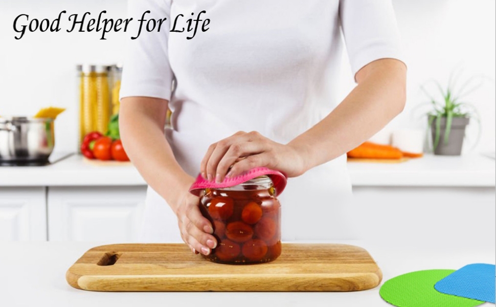 Jar Gripper Multi Purpose Reusable Rubber Gripper Jar Opener Gripper Rubber Jar Multi Purpose Bottle Lid Openers Fit for Most Bottles Set of 3