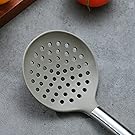 Berglander Skimmer, Non-stick Silicone Strainer, Kitchen Cooking Skimmers For Non-Stick Cookware, Dishwasher Safe, Easy to Clean
