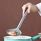 Berglander Skimmer, Non-stick Silicone Strainer, Kitchen Cooking Skimmers For Non-Stick Cookware, Dishwasher Safe, Easy to Clean