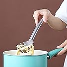 Berglander Spaghetti Spoon Non-stick Silicone Pasta Server, Spaghetti Server For Cooking, Pasta Fork, Noddle Fork, Dishwasher Safe, Easy to Clean