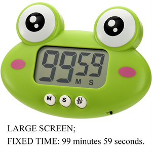 DEAYOU 3-Pack Digital Kitchen Timer, Small Electronic Timers for Cooking, Magnetic Cute Timer Clock with Stand for Kid, Teacher, Senior, Exercise, Study, Baking, Big Digits, Loud Alarm, Count Up Down