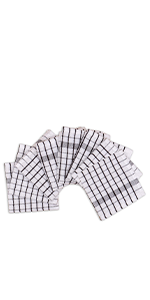 AMOUR INFINI Kitchen Dish Cloths Set of 8 - Ultra Soft, Highly Absorbent, Quick-Drying Terry Cotton Dishcloths 12