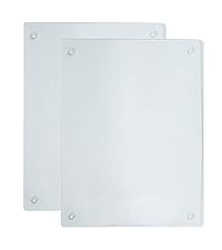 Murrey Home Glass Cutting Board for Kitchen Counter, Tempered Glass Chopping Boards Dishwasher Safe, Small Clear Countertop Tray, Scratch Resistant, Heat Resistant, Non Toxic, Clear, 16"x12"