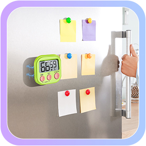 Weewooday 24 Pcs Digital Kitchen Timer Magnetic Timer Bulk On/Off Switch Minute Second Count up Countdown Loud Alarm for Exercise Cook Baking (Classic Color)