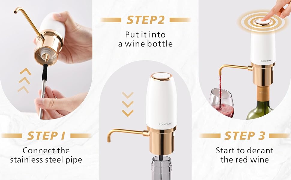 wine aerator Electric,Wine Aerator, Electric Wine Decanter, Wine Aerator Pourer Spout, Wine Dispenser, Wine Accessories， Best Gifts for Wine Lovers
