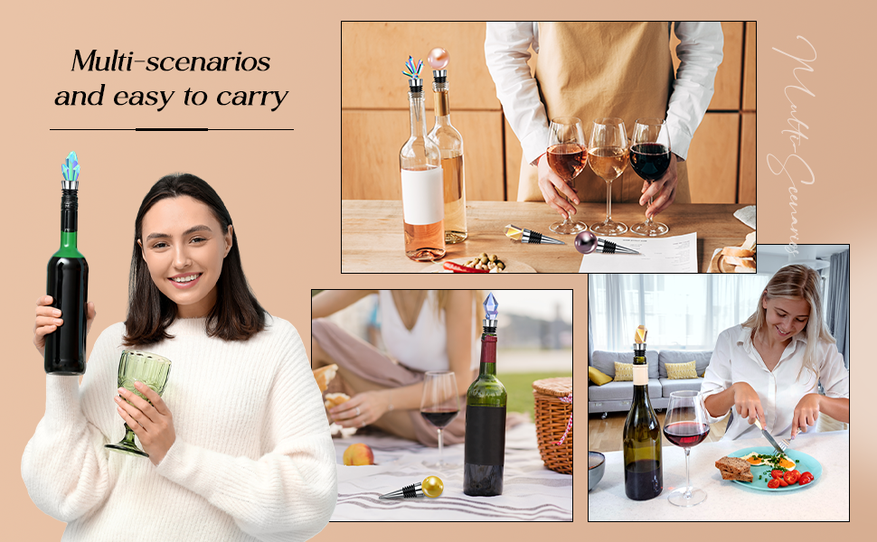 Honeydak 16 Pieces Metal Bottle Stopper Blank Stainless Steel Wine Bottle Stopper Kit Reusable Wine Saver Corks Hardware for Wedding Party Bar Turning