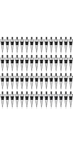 Honeydak 16 Pieces Metal Bottle Stopper Blank Stainless Steel Wine Bottle Stopper Kit Reusable Wine Saver Corks Hardware for Wedding Party Bar Turning