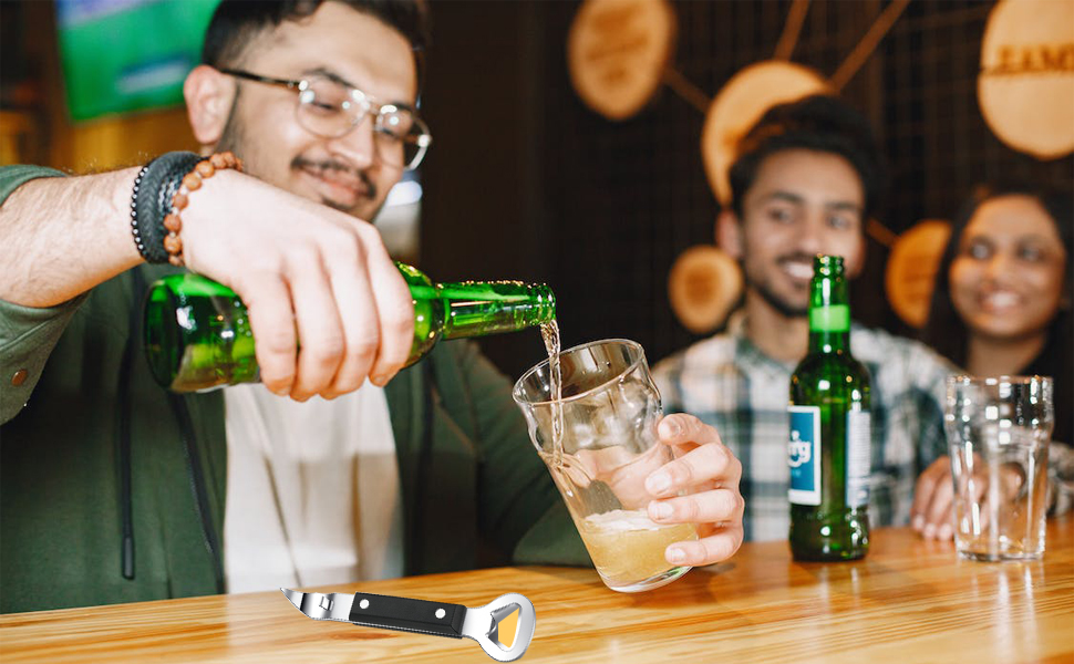 Can Punch Bottle Opener, Manual Stainless Steel Can Opener 1 Pack