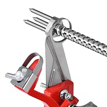 Apple Peeler, Slicer Corer Potato Peelers 3 In 1, Stainless Steel Heavy Duty with Suction Cup Base And 3 Extra Blades (Red)