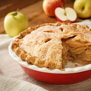 Apple Peeler, Slicer Corer Potato Peelers 3 In 1, Stainless Steel Heavy Duty with Suction Cup Base And 3 Extra Blades (Red)