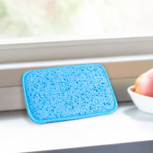 HOMEXCEL 12 Pack Scrub & Wipe Cloths, Dual-Sided Sponges for Kitchen, All-Purpose Cloth for Dishes, Pots, Pans, Non-Stick Cookware, Countertops (Red, Yellow, Blue)