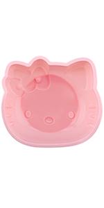 CHEFMADE Hello Kitty Angel Food Cake Pan, 6-Inch with 2 Removable Loose Bottoms Non-Stick Chiffon Tube Pan for Oven and Instant Pot Baking (Pink)