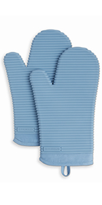 KitchenAid Beacon Two-Tone Non-Slip Pot Holder Set, Pistachio/Graphite Green, 7