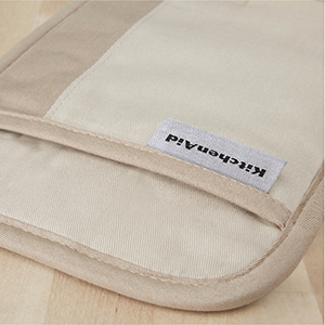 KitchenAid Beacon Two-Tone Non-Slip Pot Holder Set, Pistachio/Graphite Green, 7