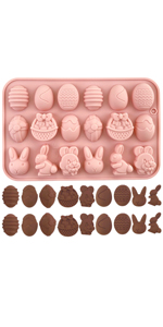 Crethinkaty 3 Pieces Egg Cookie Cutter Set for Baking Easter Egg Shape with Soft PVC Edge Cookie/Pastry/Biscuit Cutter for Holiday