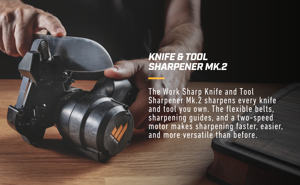 Work Sharp Knife & Tool Sharpener Mk.2 + Replacement Belt Kit