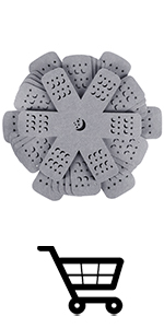 BYKITCHEN Pan and Pot Protectors, Larger & Thicker Pan Protectors with Stars, Set of 6 and 3 Different Sizes, Pot Protectors for Stacking and Protecting Your Cookware