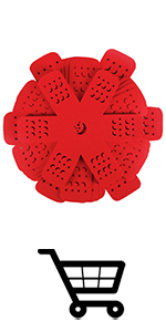 BYKITCHEN Pan and Pot Protectors, Larger & Thicker Pan Protectors with Stars, Set of 6 and 3 Different Sizes, Pot Protectors for Stacking and Protecting Your Cookware