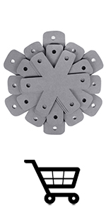 BYKITCHEN Pan and Pot Protectors, Larger & Thicker Pan Protectors with Stars, Set of 6 and 3 Different Sizes, Pot Protectors for Stacking and Protecting Your Cookware