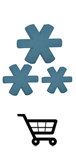 BYKITCHEN Pan and Pot Protectors, Larger & Thicker Pan Protectors with Stars, Set of 6 and 3 Different Sizes, Pot Protectors for Stacking and Protecting Your Cookware