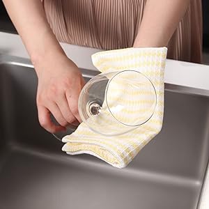 Kitchen Washcloths 12 Pack, 10x14 Inch Small Dish Cloth for Washing Dishes, Lint Free Fast Dry Reusable Cleaning Cloth, Ultra Soft & Scratch Free Waffle Dish Rag, Easy to Rinse Multicolor Dishcloth