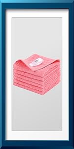 Kitchen Washcloths 12 Pack, 10x14 Inch Small Dish Cloth for Washing Dishes, Lint Free Fast Dry Reusable Cleaning Cloth, Ultra Soft & Scratch Free Waffle Dish Rag, Easy to Rinse Multicolor Dishcloth