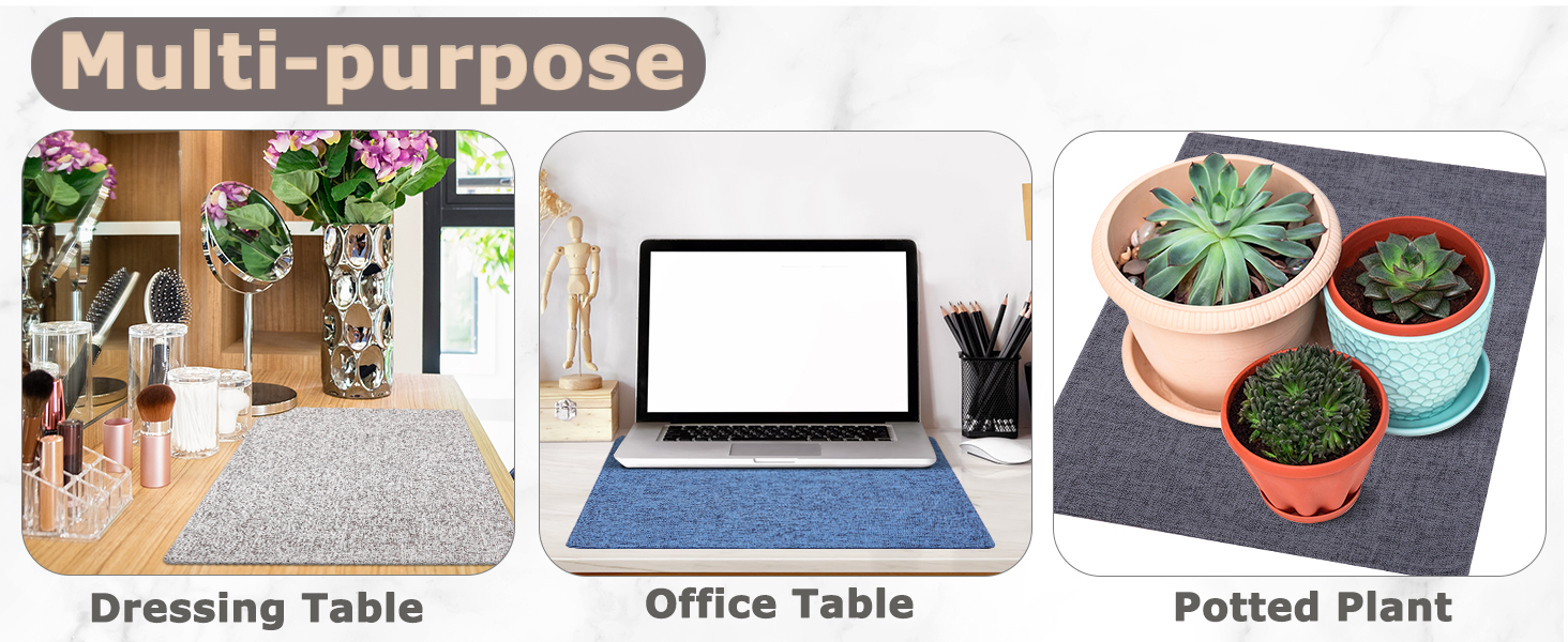 Homaxy Cloths Placemats for Dining Table Set of 6, Heat Resistant Washable Cotton Linen Blend Table Mats, Easy to Clean Place Mats for Indoor Outdoor Party Kitchen Decoration, 13