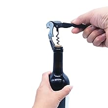Otstar Jar Opener & Bottle Opener Set for Weak Hands - Multi-Function Kitchen Opener Tool for Seniors with Arthritis, Elderly - Includes Jar Lid Gripper Pad, Corkscrew Opener