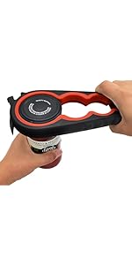 Otstar Jar Opener & Bottle Opener Set for Weak Hands - Multi-Function Kitchen Opener Tool for Seniors with Arthritis, Elderly - Includes Jar Lid Gripper Pad, Corkscrew Opener