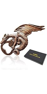 Dragon Bottle Opener Gothic Dragon Style Metal Beer Bartender Bottle Opener for Men Dad Boyfriend Gift Bar Party Game