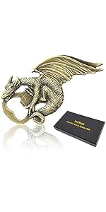 Dragon Bottle Opener Gothic Dragon Style Metal Beer Bartender Bottle Opener for Men Dad Boyfriend Gift Bar Party Game