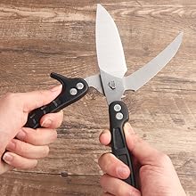 Kitchen Shears Heavy Duty Poultry Shears Meat Cutting Dishwasher Safe and Stainless Food Kitchen Scissors for Chicken Turkey Thanksgiving,Burgundy