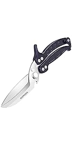 Kitchen Shears Heavy Duty Poultry Shears Meat Cutting Dishwasher Safe and Stainless Food Kitchen Scissors for Chicken Turkey Thanksgiving,Burgundy