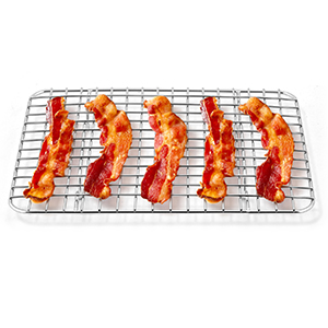 Small Baking Cooling Rack Set of 2, E-far Stainless Steel Toaster Oven Rack for Cooking Roasting Grilling Meat, 8.6” x 6.2” Metal Bakeable Wire Racks for Cookie Cake Bacon - Dishwasher Safe