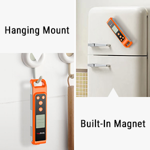 TempPro TP420 2-in-1 Instant Read Thermometer for Cooking, Infrared Thermometer with Meat Probe, Non-Contact Laser Meat Thermometer for Griddle Grill Pizza Oven HVAC Pool (Previously ThermoPro)