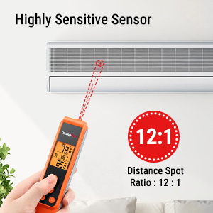 TempPro TP420 2-in-1 Instant Read Thermometer for Cooking, Infrared Thermometer with Meat Probe, Non-Contact Laser Meat Thermometer for Griddle Grill Pizza Oven HVAC Pool (Previously ThermoPro)