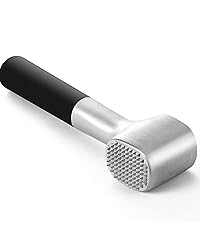 KITEXPERT Meat Tenderizer Hammer with Comfortable-Grip Handle, Dual-side Mallet for Kitchen, Heavy Duty Pounder For Tenderizing Steak, Beef and Fish