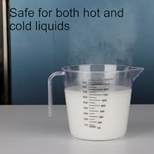 Measuring Cups Set, Liquid Measuring Cups For 3 For Kitchen - BPA Free Plastic Set with Spout Multiple Measurement Scales (Clear)