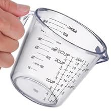Measuring Cups Set, Liquid Measuring Cups For 3 For Kitchen - BPA Free Plastic Set with Spout Multiple Measurement Scales (Clear)