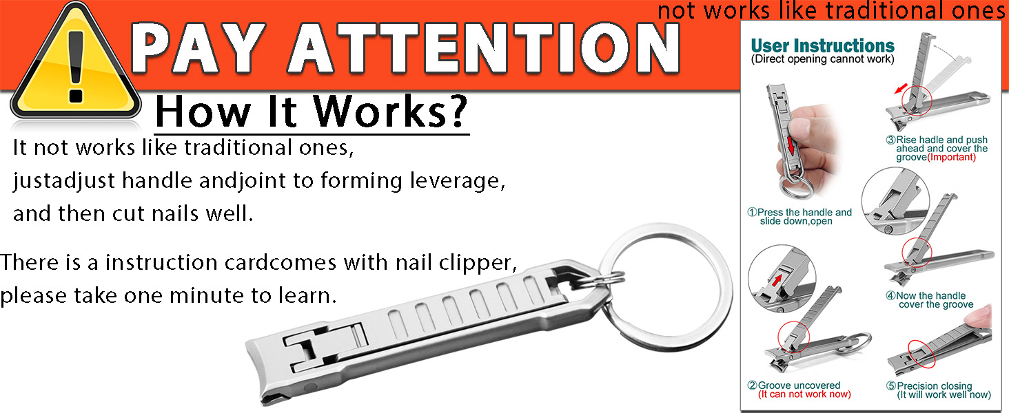 Nail Clippers for Natural Finger Nails Ultra Thin Mini Travel Portable Folding Wide Jaw Cutter with Glass Nail File Curved Trimmer for Fingernail Toenail, with Keychain(X021DB-S)