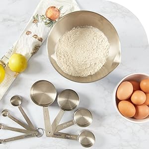 Zyliss Premium Stainless Steel Measuring Cups - Stainless Steel Measuring Cup Set - Dry Ingredient Nesting Measuring Cups - Premium Bakeware & Kitchen Tools - 4 Piece