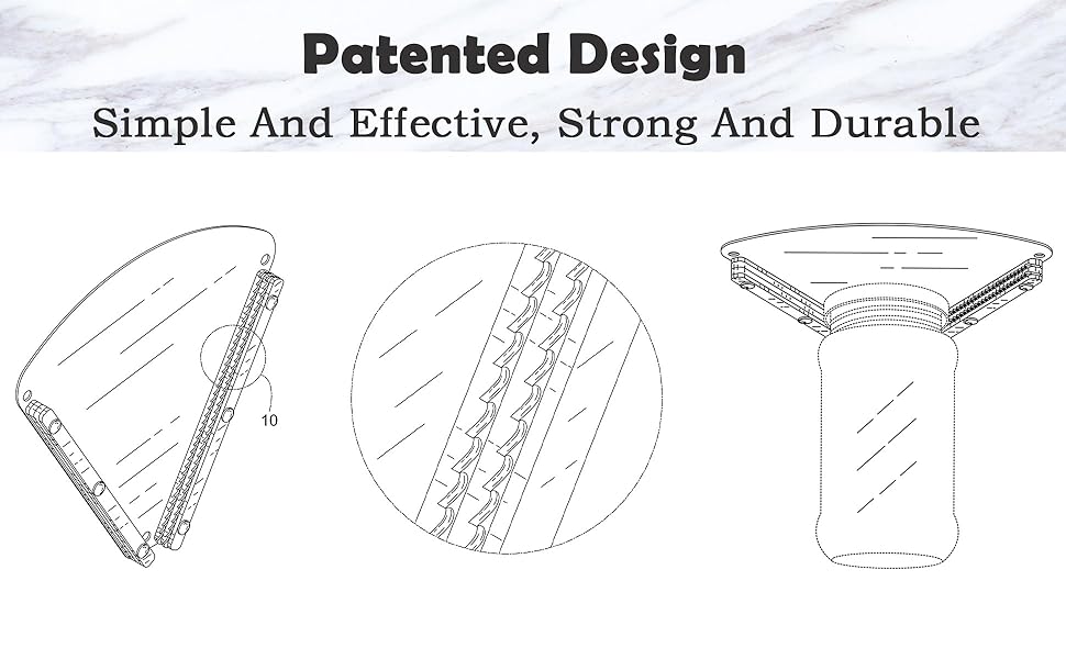 Upgraded Stainless Steel Jar Opener for Seniors, Under Cabinet Jar Openers for Weak Hands, Jar Lid & Bottle Cap Opener Tool, Under Counter Can Opener, One Handed Jar opener