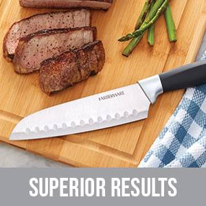 Farberware 3-Stage Knife Sharpener – Manual Kitchen Knife Sharpener with Diamond, Tungsten & Ceramic Sharpening Slots, Non-Slip Base, Ergonomic Handle, Handheld Knife Sharpening Tool, Black