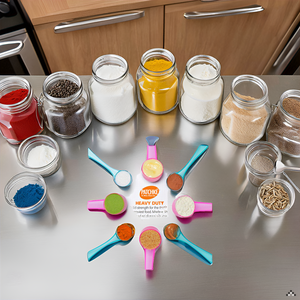 Plastic Measuring Spoons, Fits in Jar, Good for Formula, Coffee, Pet Food - 5 ml - 1 Teaspoon Mesure (20)