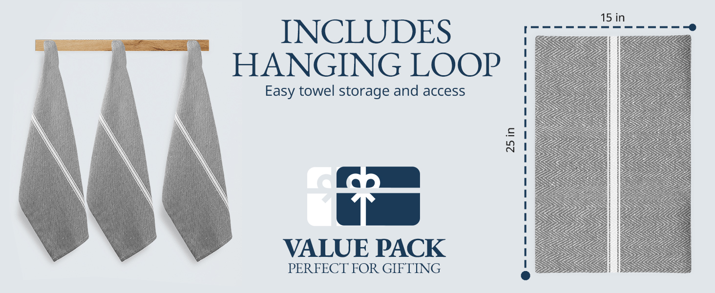 LANE LINEN Kitchen Towel Set- 12 Pack 14