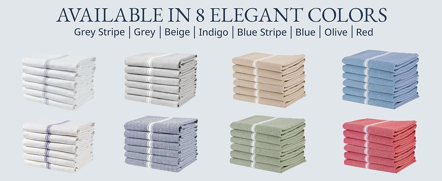 LANE LINEN Kitchen Towel Set- 12 Pack 14